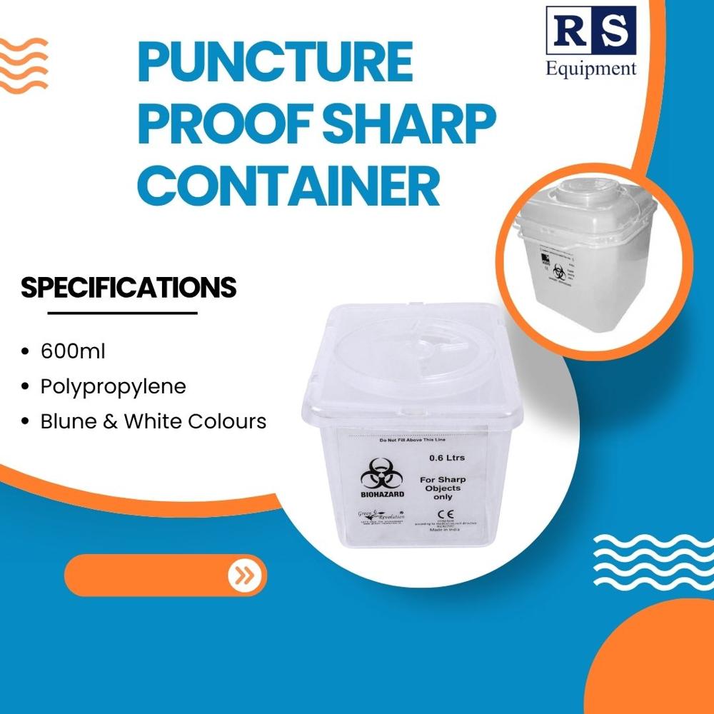 Puncture Proof Sharp Container 600 Ml