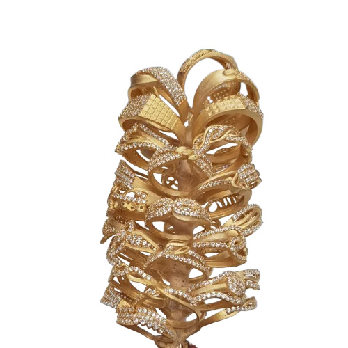 22 Carat Gold Alloy - Color: Golden