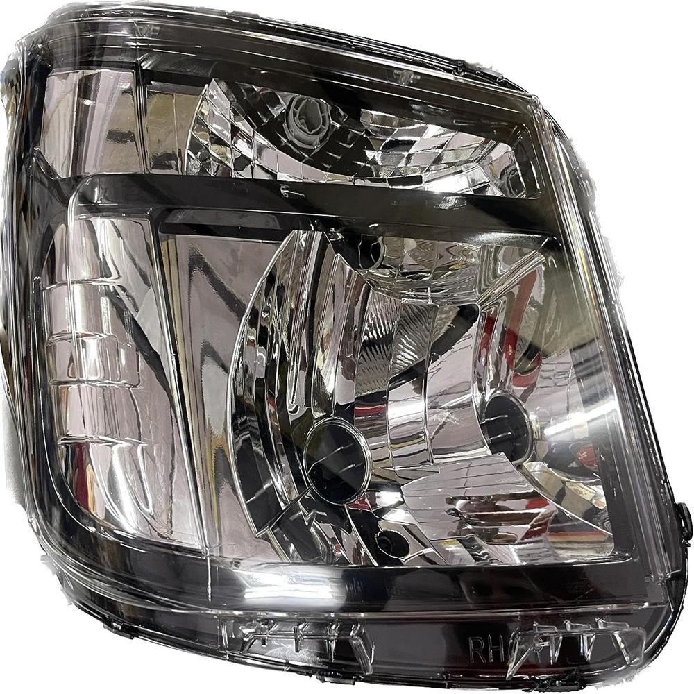 K D Headlight Assembly For Tata Intra Black ( Without Adjustable Motor) - Body Material: Plastic