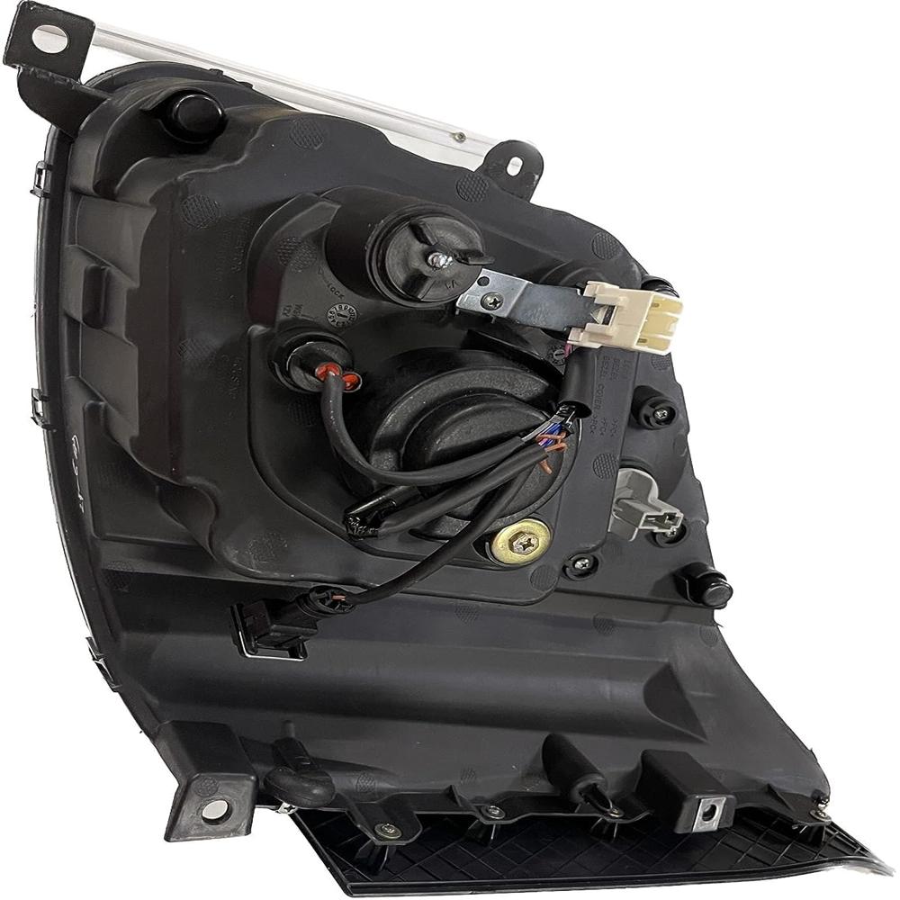 K D Headlight Assembly For Tata Intra Black ( Without Adjustable Motor) - Body Material: Plastic