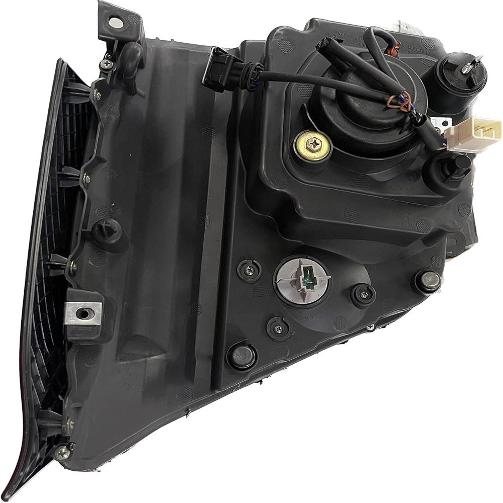 K D Headlight Assembly For Tata Intra Black ( Without Adjustable Motor) - Body Material: Plastic