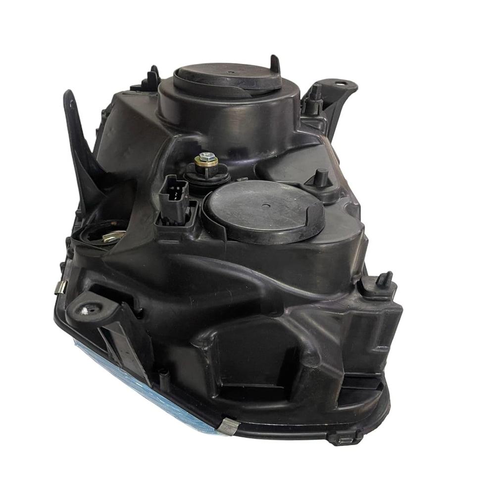 K D Headlight Assembly For Duster Chrome 110 (Without Adjustable Motor) 2012-2015 Big Bracket Type 2 - Body Material: Plastic