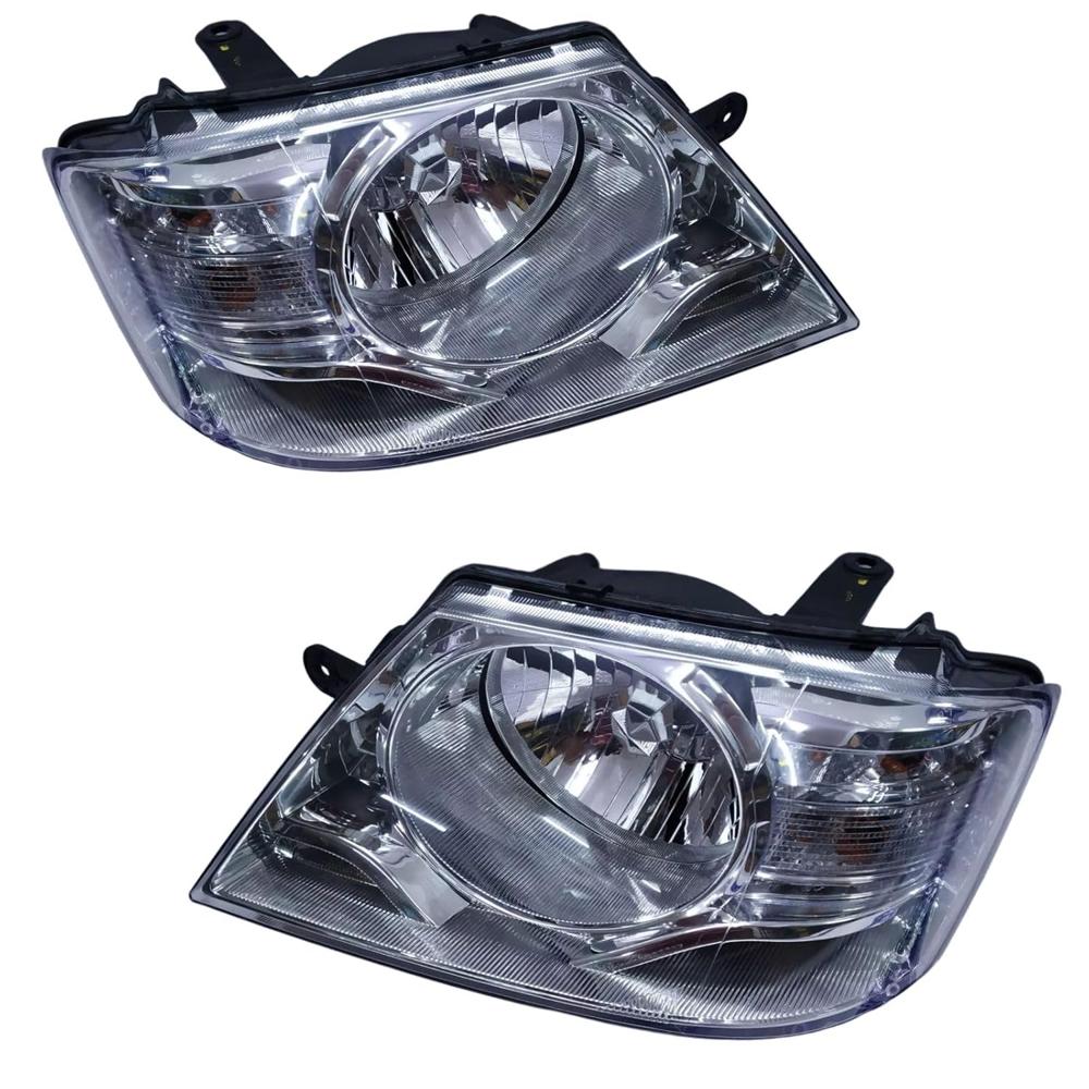 K D Headlight For Tata Yodha/Xenon (2008-2017) Without Adjustable Motor - Body Material: Plastic
