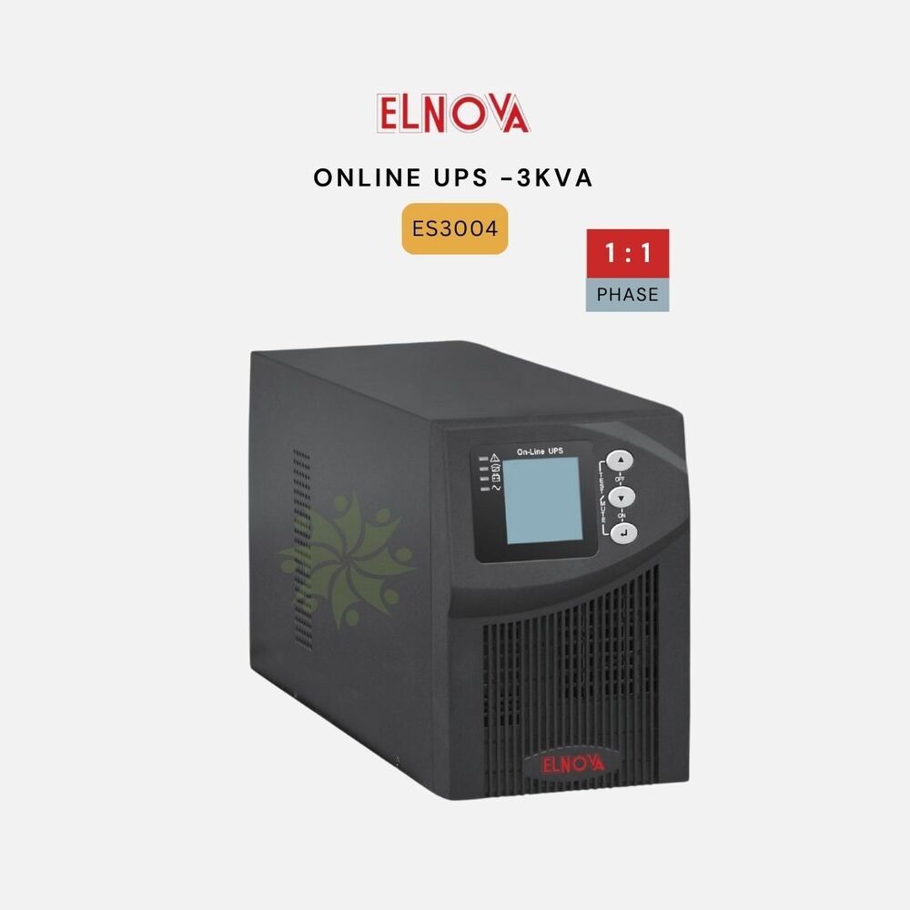 Elnova Online Ups 3 Kva Inbuilt Battery - Color: Black