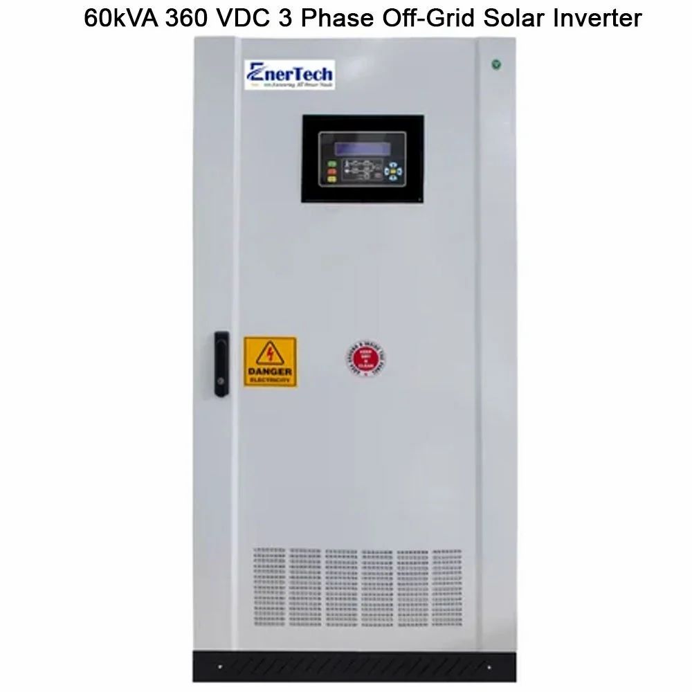 Enertech 60 Kva 360 Vdc 3 Phase Off-Grid Solar Inverter - Application: Commercial
