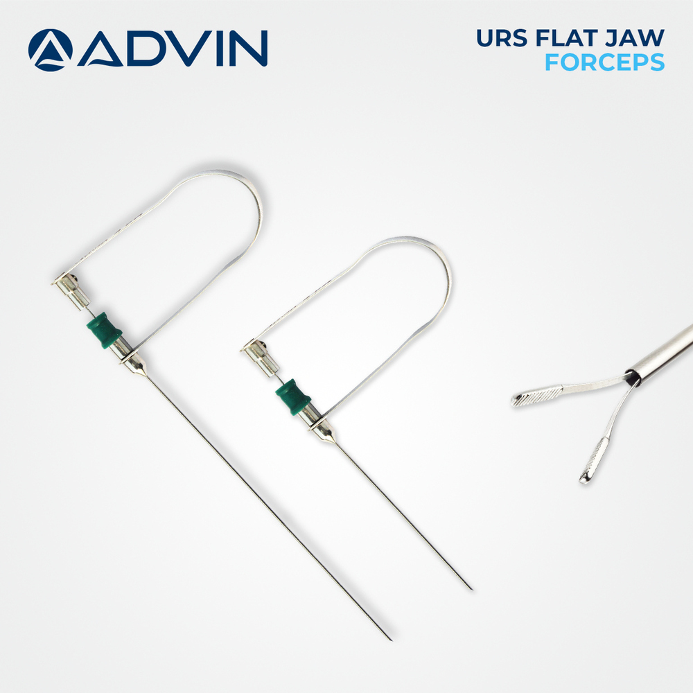 Urs Flat Jaw Forceps Advin - High-quality Stainless Steel Material , Ergonomic Design For Precise Control In Ureteroscopic Procedures