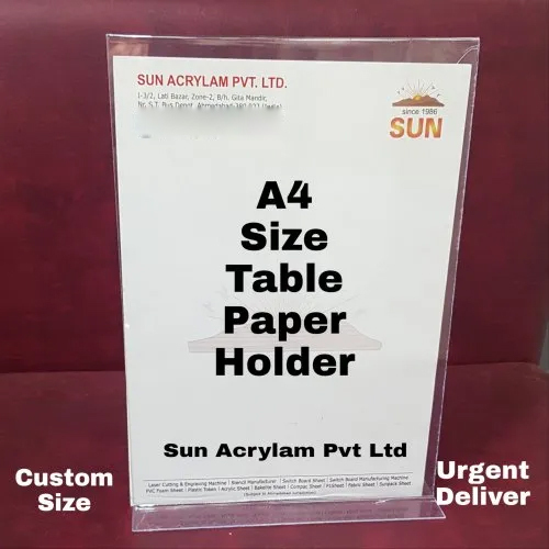 Acrylic A4 Paper Holder