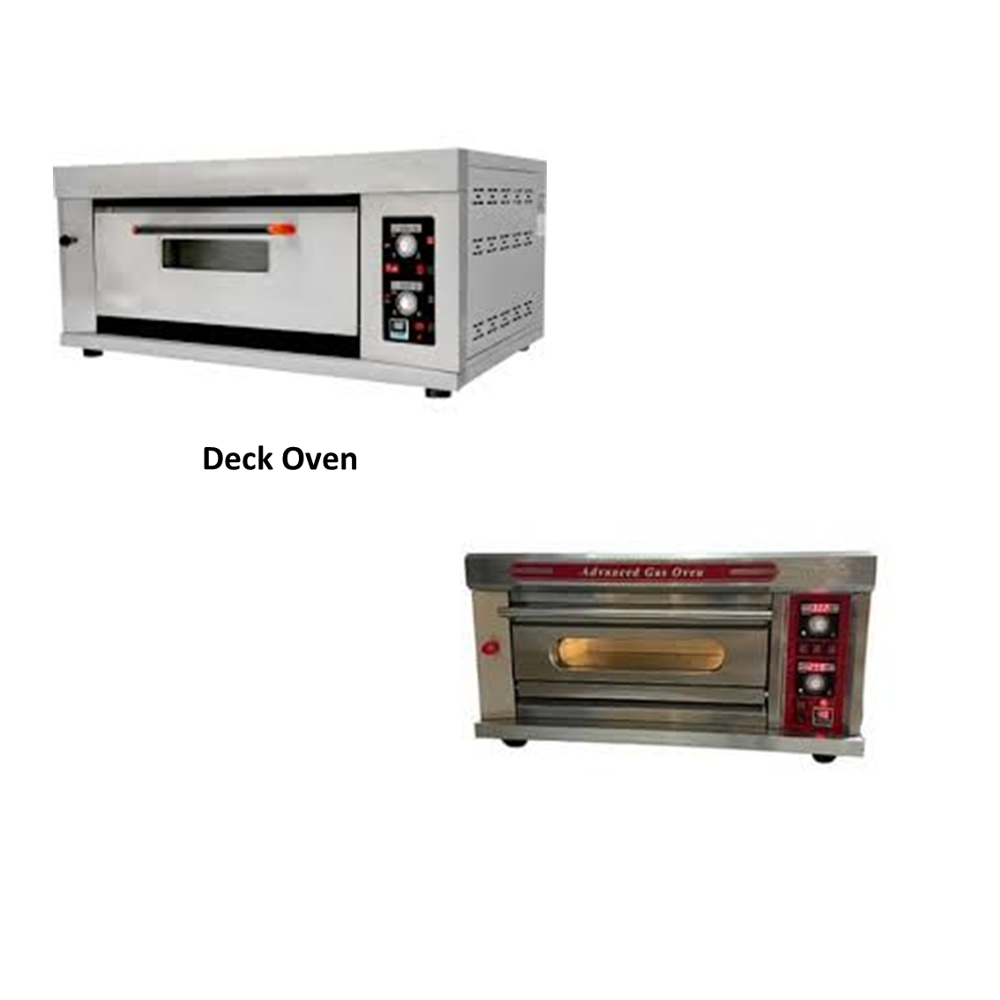 Single Deck 2 Tray Stone Base Oven