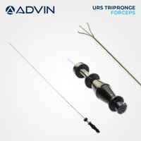 Urs Tripronge Forceps Advin - High-grade Material, Ergonomic Handle Design | Tripronge Tip For Secure Grasping, Ideal For Ureteroscopy