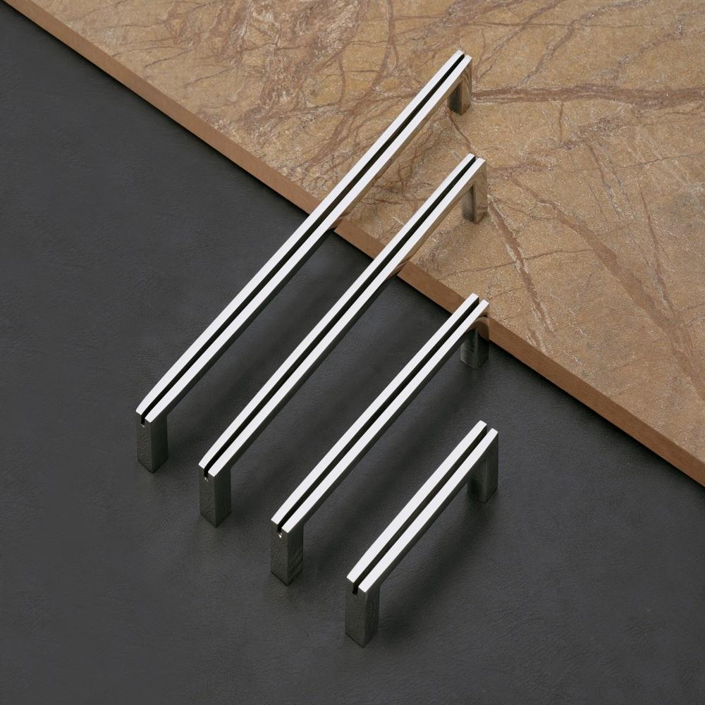 Stainless Steel Recessed Handle - Color: Glossy