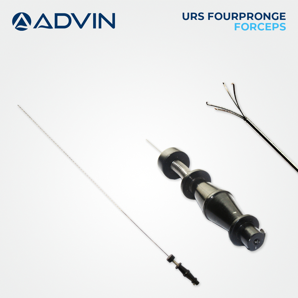 Urs Fourpronge Forceps Advin - High-grade Material, Ergonomic Design | Four-pronged Tip For Enhanced Grasping And Control, Ideal For Ureteroscopy