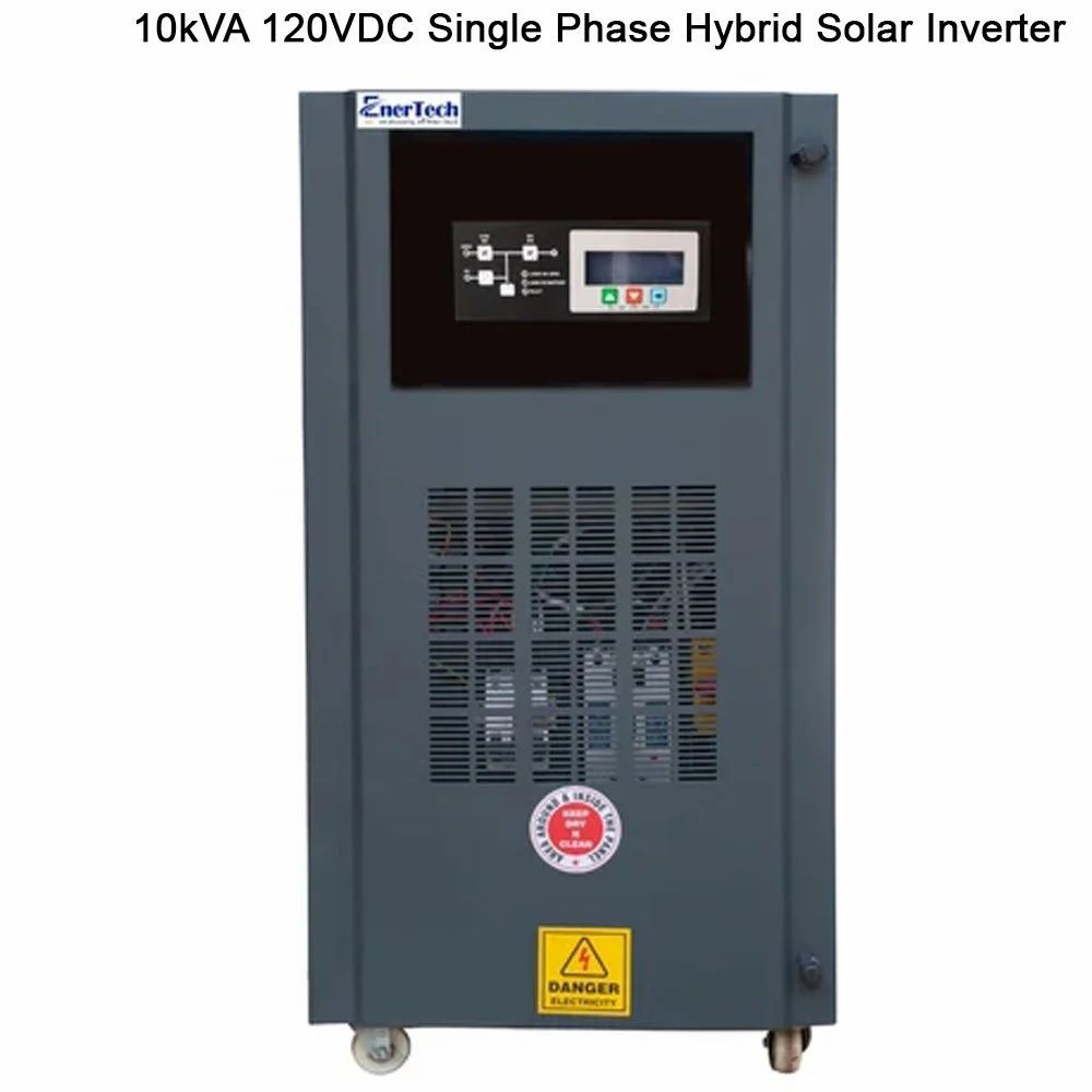 10kVA 120VDC एकल चरण हाइब्रिड सौर इन्वर्टर