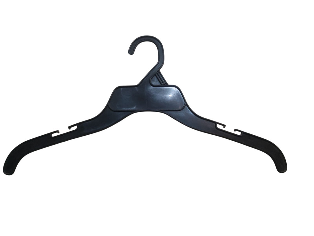 Plastic Top Hanger - Color: Black