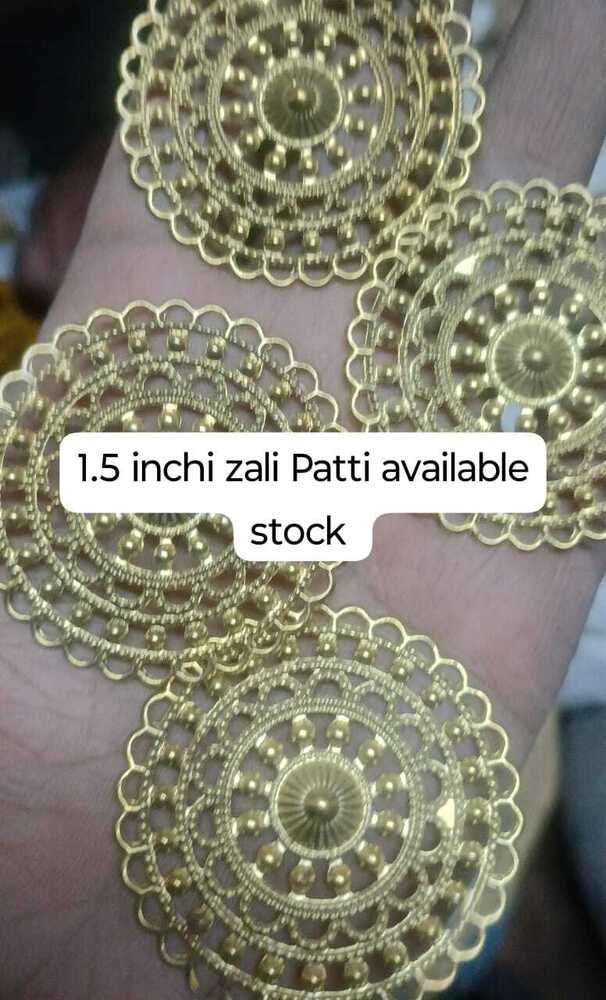 1.5 Inch Jali Patti - Color: Golden