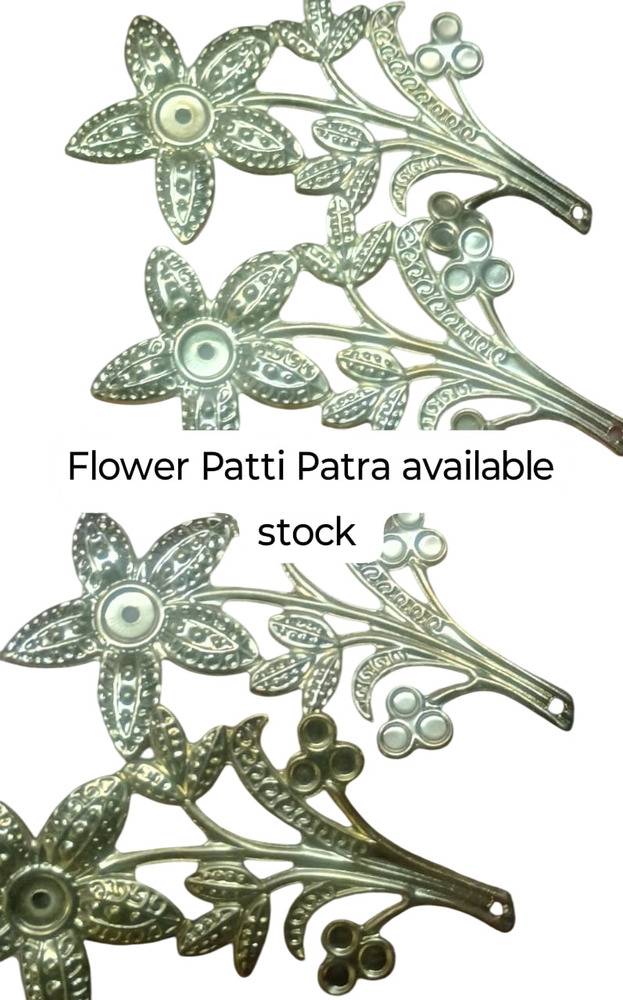 Flower Patti Patra - Color: Golden