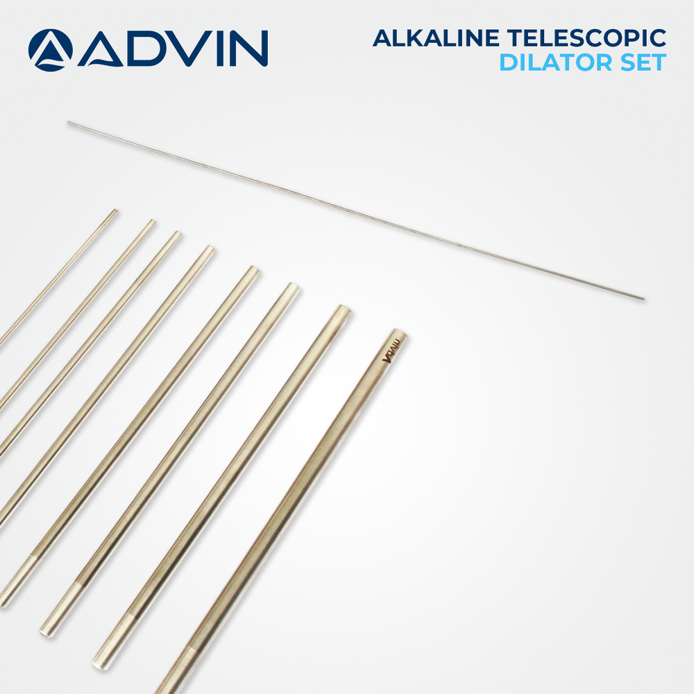Alkine Dilator Set Advin - High-grade Stainless Steel, 5 Progressive Sizes | Corrosion-resistant, Autoclavable, Smooth Finish For Urological Procedures