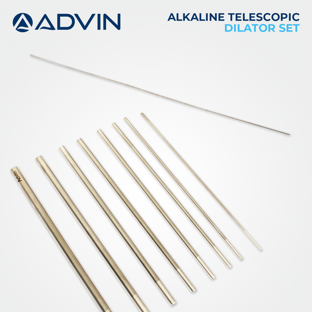 Alkine Dilator Set Advin - High-grade Stainless Steel, 5 Progressive Sizes | Corrosion-resistant, Autoclavable, Smooth Finish For Urological Procedures