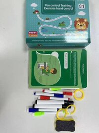Hand Writing Pen Control Training Book - Color: Multicolor