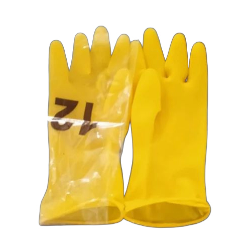 Unsupported Pvc Gloves - Color: Yellow