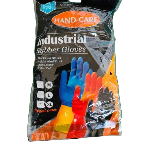 Hand Care Rubber Gloves - Color: Orange