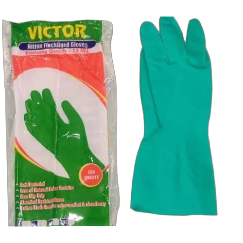 Green Nitrile Gloves - Feature: Water Proof