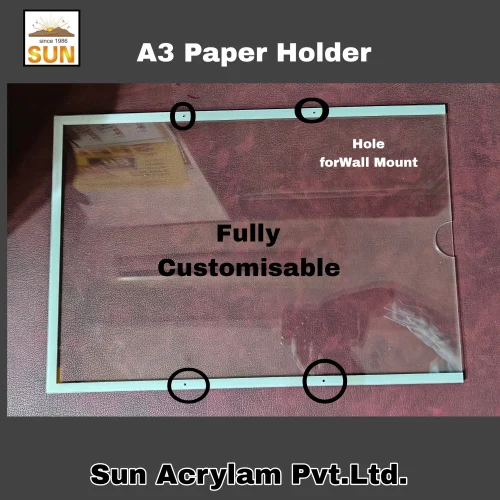 Acrylic Washroom Checklist Holder