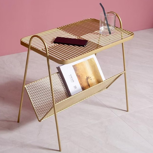 Brass Plated Table Bookshelf - Application: Residential & Commercial