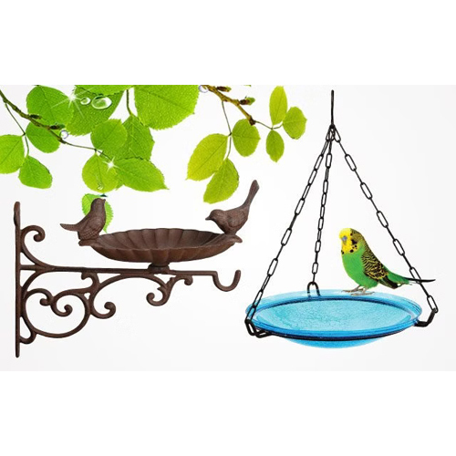 Wall Bird Bath For Outdoor - Color: Various Available