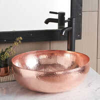Handmade Copper Sink - Color: As Per Requirement