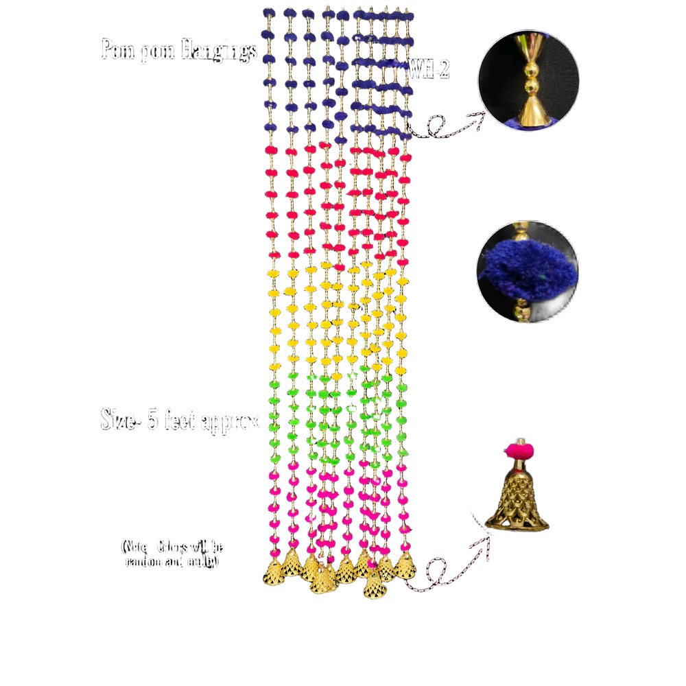 Wh-2 Pom-Pom Hangings - Application: Home Decor