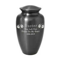 Best Selling Gray Cremation Urns Metal Aluminium Metal Urn Custom Design - Color: Various Available