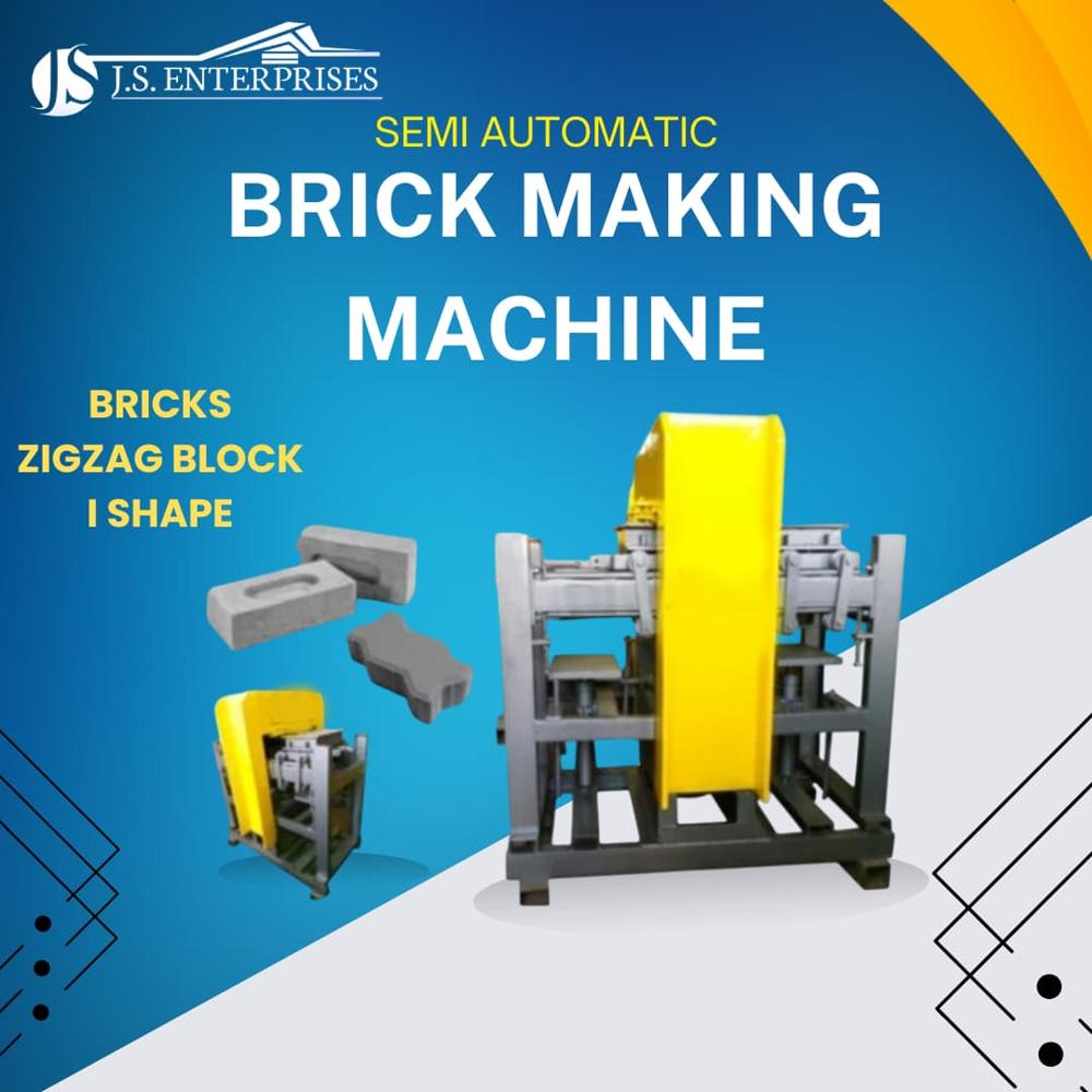 3+4 Semi Automatic Brick Making Machine