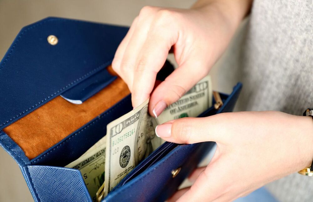 Mens Wallet Colour Blue - Design: Plain