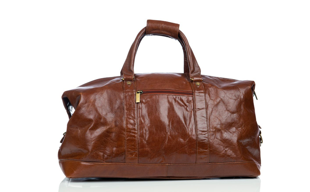 Premium Leather Handbag - Color: Brown