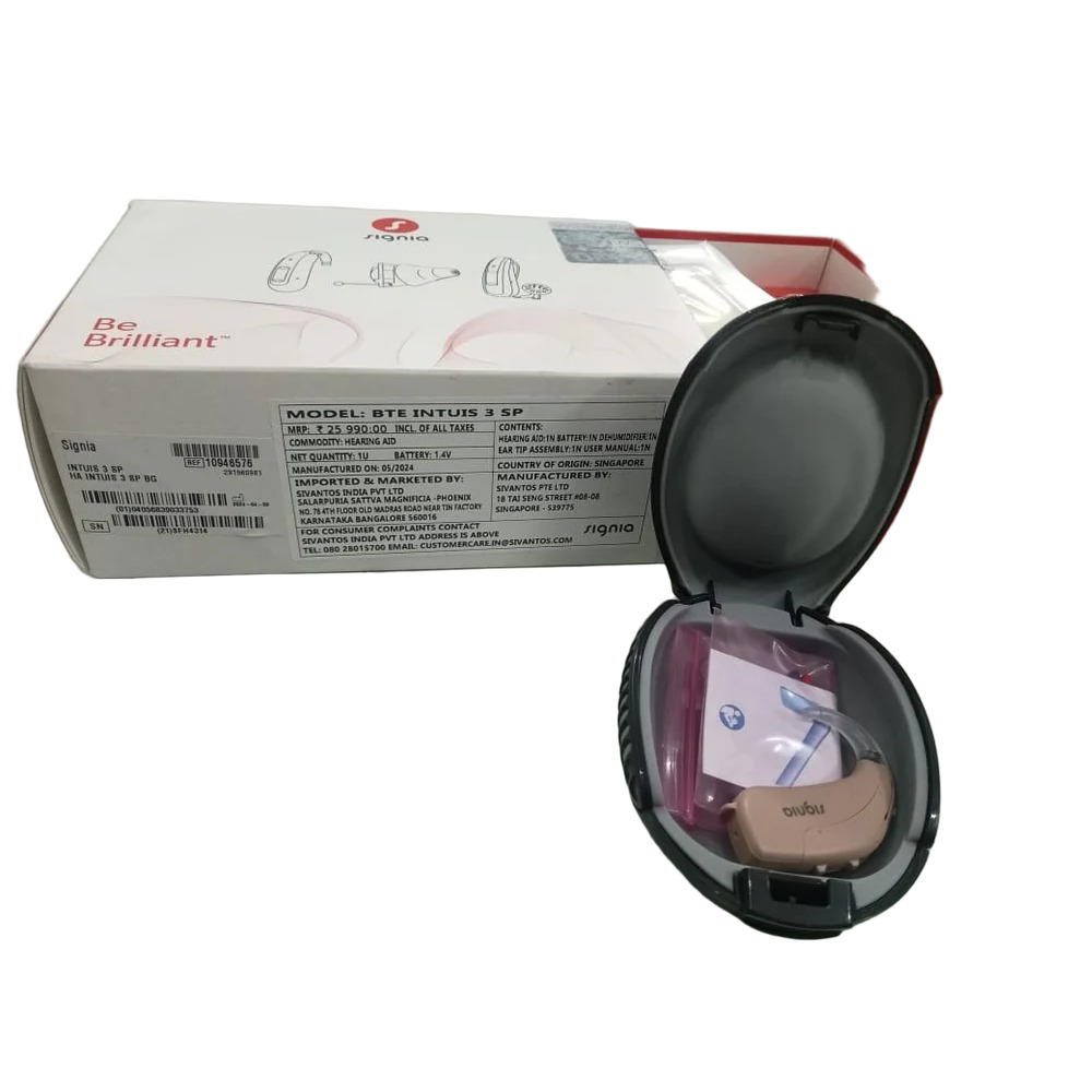 Bte Intuis 3 Sp Signia Hearing Aid - Attributes: Light In Weight