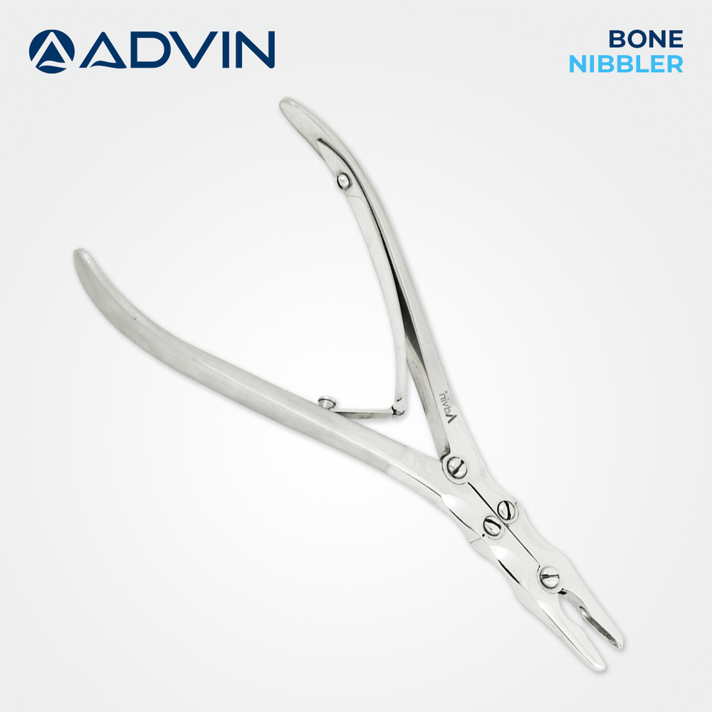 Bone Nibbler Advin - Stainless Steel, Straight And Curved Types | Double-action Mechanism, Ergonomic Design, Precision Control, Easy To Clean