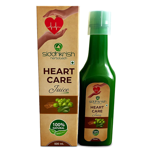 Heart Care Juice - Herbal Liquid Form, 500 ml Dosage for All Ages | Natural Cardiovascular Support, Store in a Dry Place