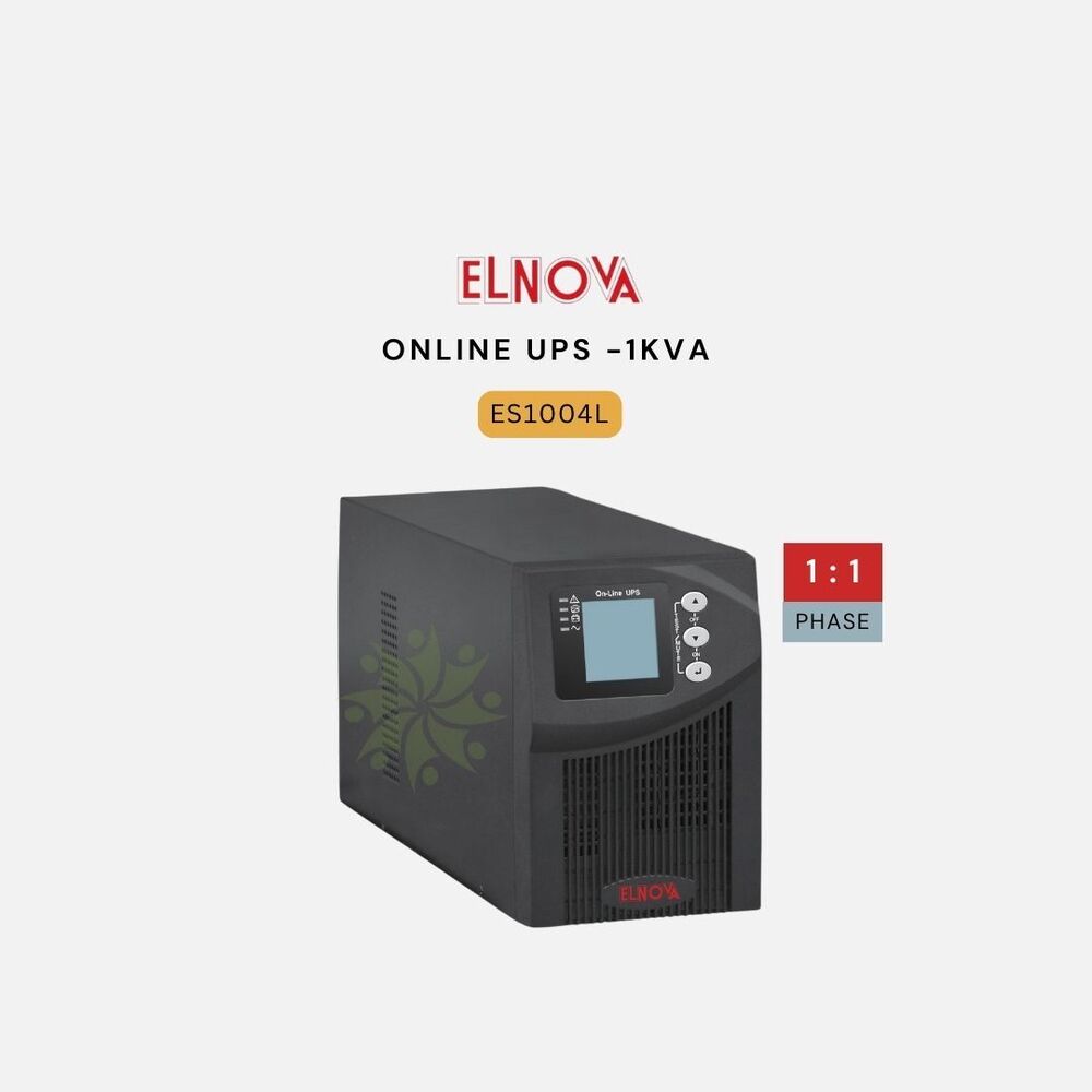Elnova Online Ups 1 Kva - External Battery - Color: Black