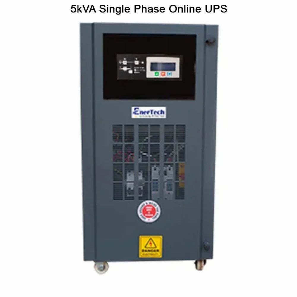 Enertech 5kVA Single Phase Online UPS, 170 V To 260 V, Etxi