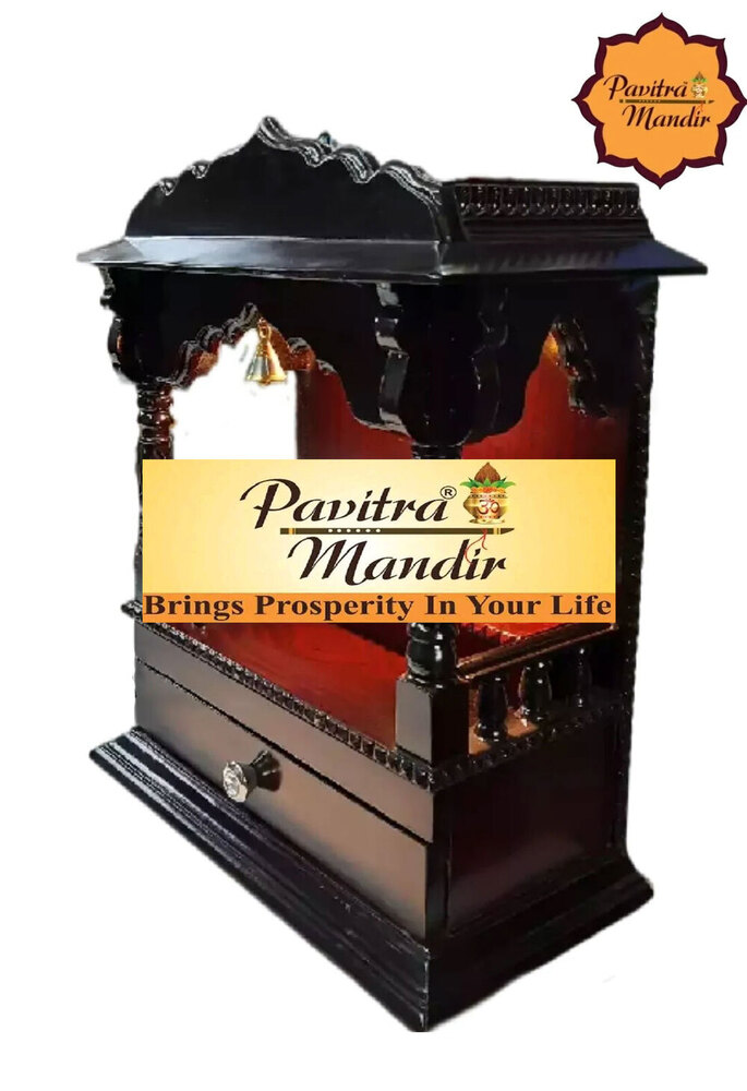 18" X 9" X 21" Burma Teakwood Temple (Rosewood Polish) - Color: Natural Brown