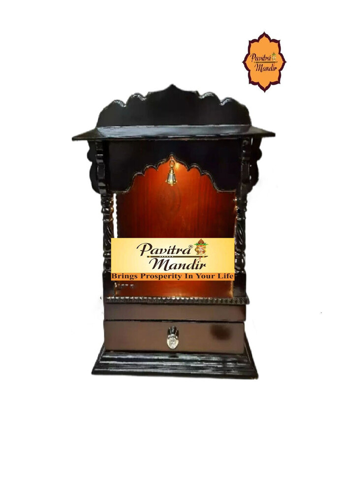 12" X 9" X 18" Burma Teakwood Temple (Rosewood Polish) - Color: Brown