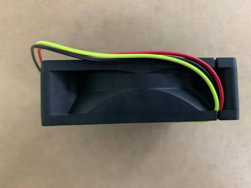 MMF-08C24ES Axial Fan 24V-0.20A DC Brushless Air Cooling Fan 8025mm 2Wire Fan with Heat Sinks All in one Cooler (Black)