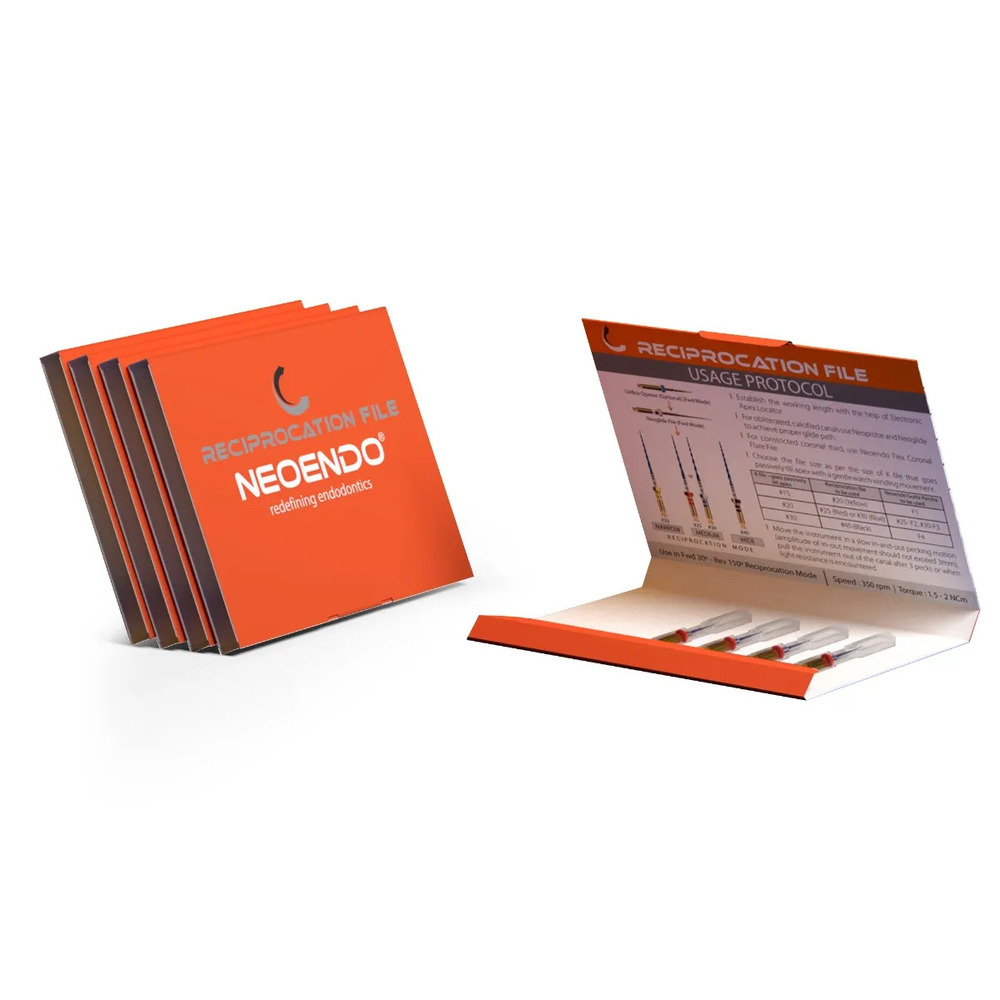 Neoendo Reciprocation Files - Color: White