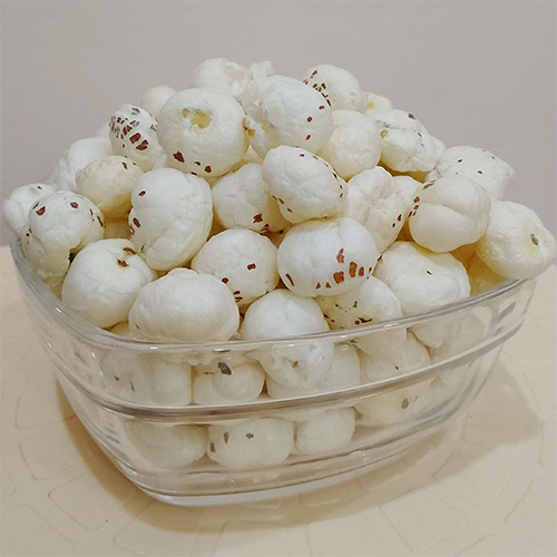 Phool Makhana - Organic Fox Nuts, 6 Months Shelf Life | Pure White Color, 11-18% Moisture, Food-grade Fresh Snack