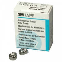 3m Espe Stainless Steel Primary Crown E( 2nd Molar) - Color: Silver