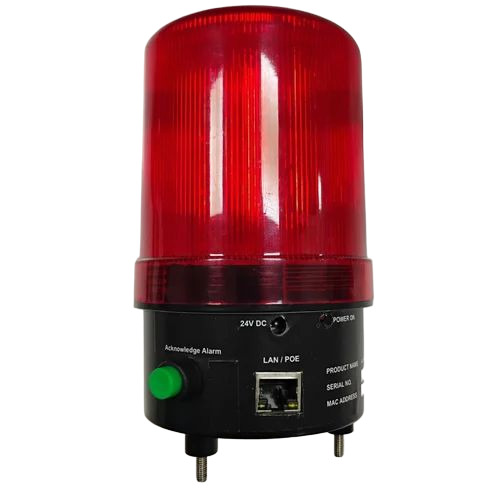 Ip-Based Lan Alarm With Red Light And Sound - Material: Abs Plastic
