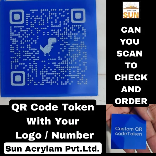 Qr Code Plastic Tokens - Hardness: Rigid