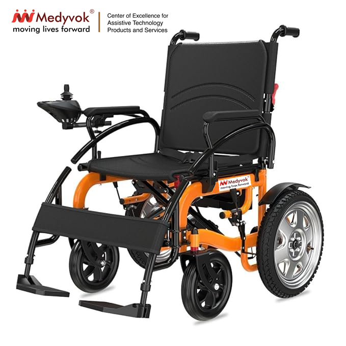 Cruise Heavy Duty Wheelchair - Color: Black & Orange