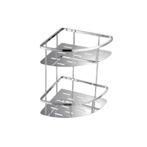 Stainless Steel 304 Bathroom Corner Shower Soap Basket - Color: Silver