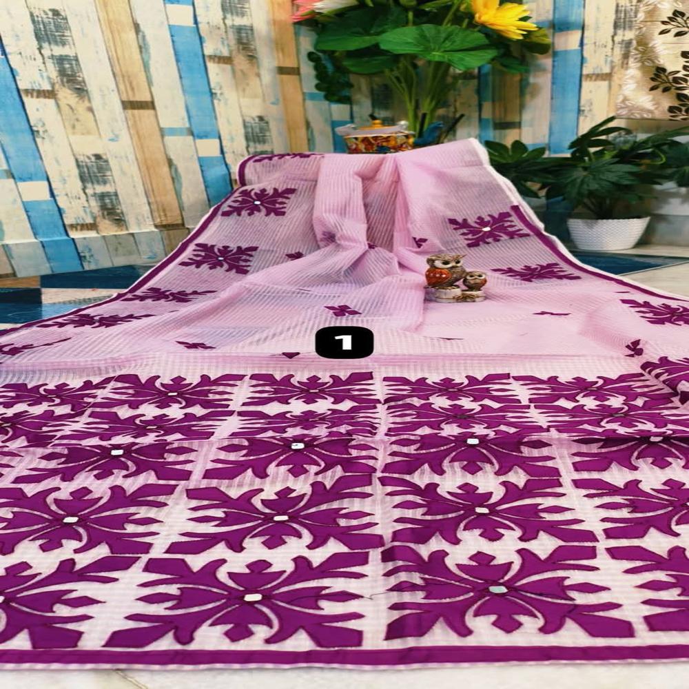 Reshom Kota Applick Sarees